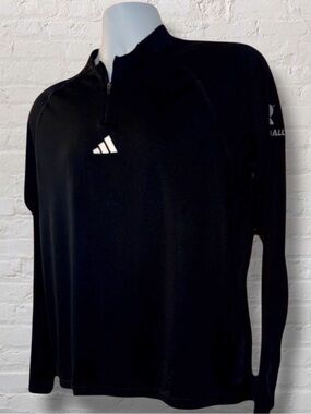 Adidas Men’s Gym Heat Black 1/4 Zip Long Sleeve Tee. IR5693 Size-Medium
